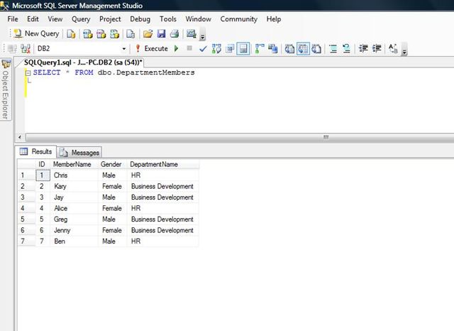 Row Number in SQL Server